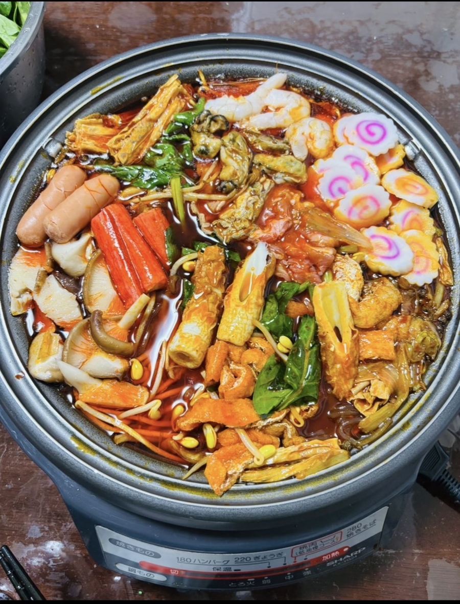 彩り豊かな手作り火鍋
